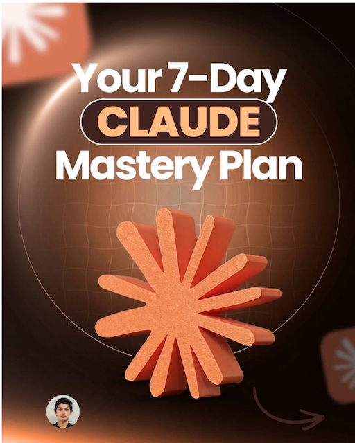 Your 7-Day Claude Mastery Plan — carousel cover